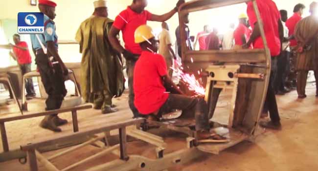 Gombe Youths Engage In Tricycle Assemblage