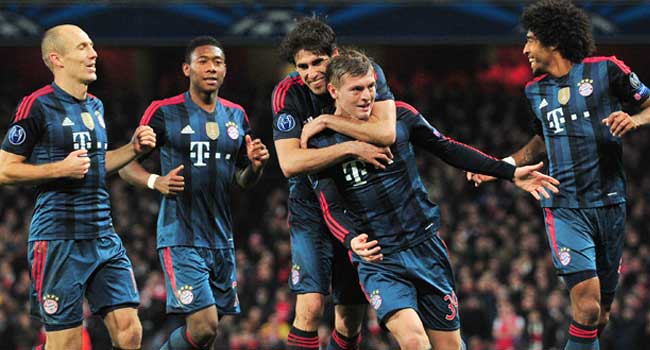 Bayern Munich Hammer Arsenal In Champions League Clash