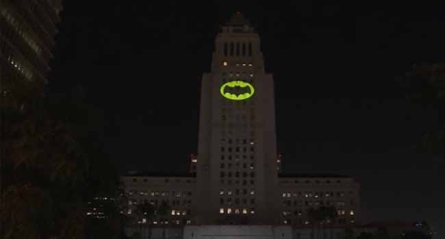 Los Angeles Lights Bat-Signal For Late Actor Adam West