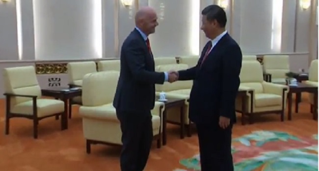 China, FIFA Presidents Meet In Beijing