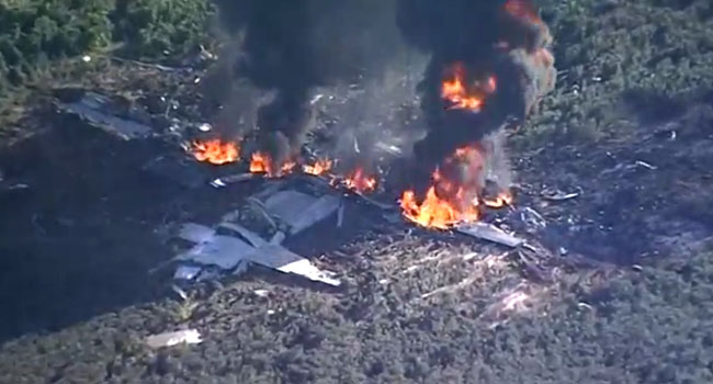U.S. Military Plane Crashes In Mississippi, 16 Dead • Channels Television