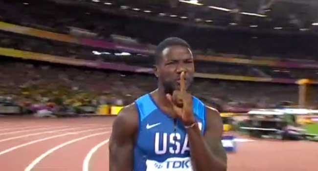 Gatlin Shocks Bolt To Win 100m World Title