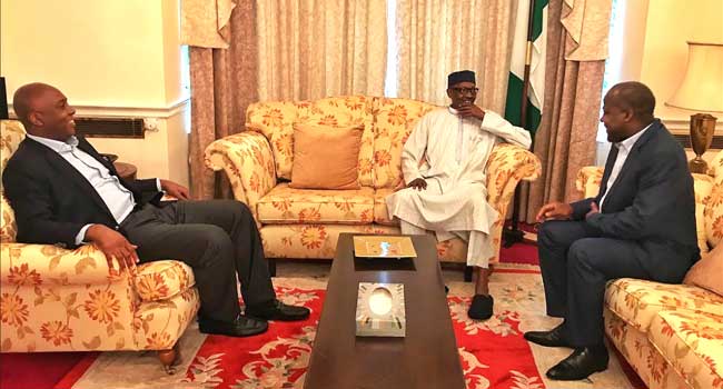 Saraki, Dogara Visit Buhari In London