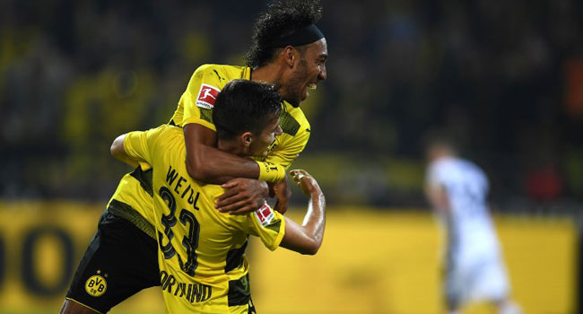 Aubameyang Hits Hat-Trick As Dormund Regain Lead