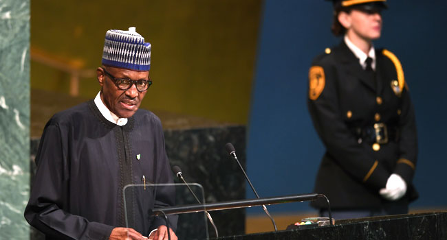 Buhari Asks World Leaders To Cooperate In Fighting Terrorism, Modern-Day Slavery