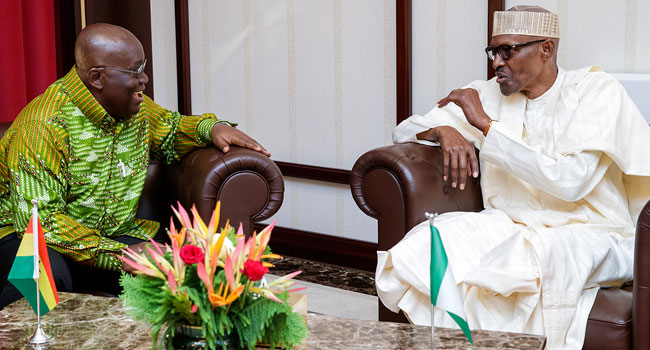 Ghana's Akufo-Addo 'Very Delighted' Buhari Is Back