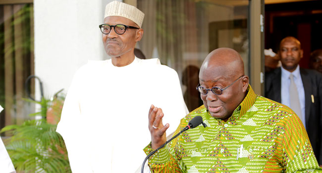 Ghana’s Akufo-Addo ‘Very Delighted’ Buhari Is Back