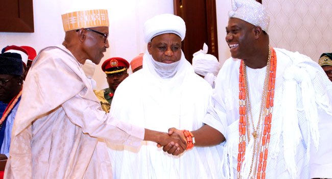 Buhari Meets With Traditional Rulers In Abuja