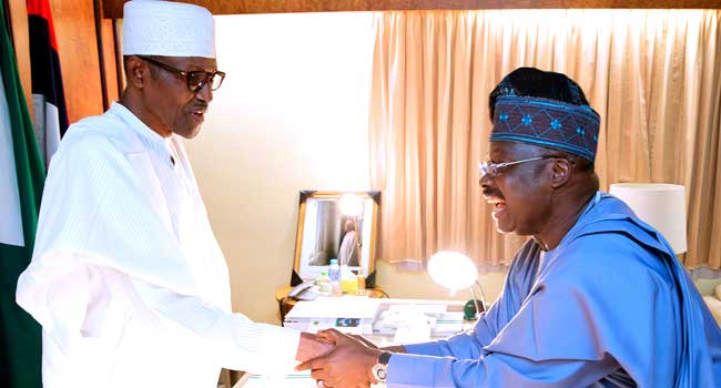 President Buhari Receives Governor Ajimobi