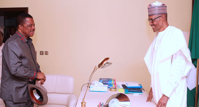 President Buhari Receives Obiano In Abuja