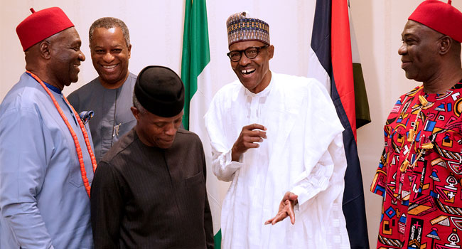 Buhari’s Meeting With South-East Governors, Stakeholders In Photos