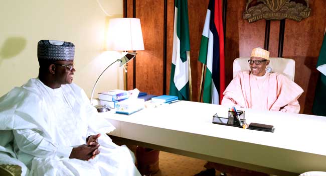 President Buhari Meets With Governor Bello In Abuja