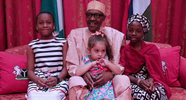 Buhari Hosts Young Female Supporters In Abuja