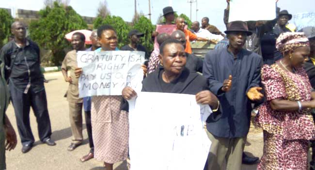 Pensioners Protest In Delta, Demand Payment Of Benefits