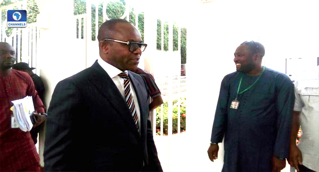 Kachikwu Arrives At Presidential Villa To Meet Buhari