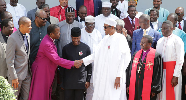 Buhari's Meeting With Christian Leaders In Photos