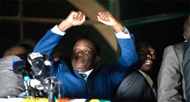 Mnangagwa Pledges New Era As Zimbabwe President
