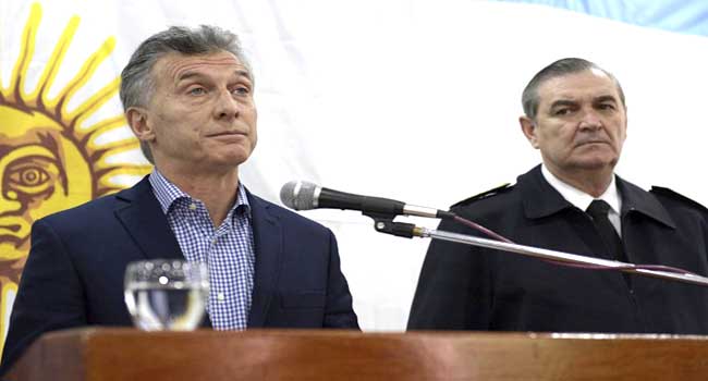 Argentina’s Macri Orders Probe Into Missing Submarine