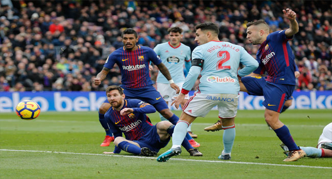 Barca Slip In Celta Thriller Offers Real, Atletico Hope