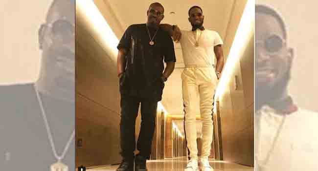 Fans React As Don Jazzy, D’banj Reunite At Davido’s Concert