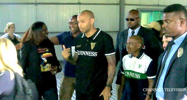 PHOTOS: Arsenal Legend Thierry Henry Visits Nigeria