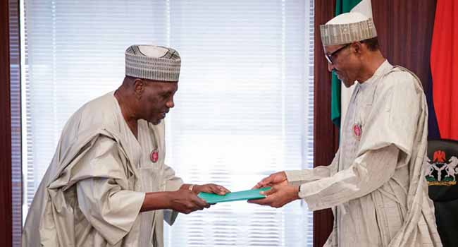 Photos: President Buhari Receives Panel Report On NIA