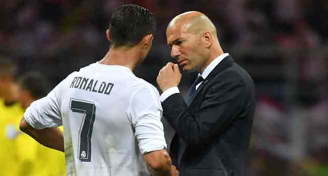 Zidane Confident Ronaldo Will Be Fit For Champions League Final
