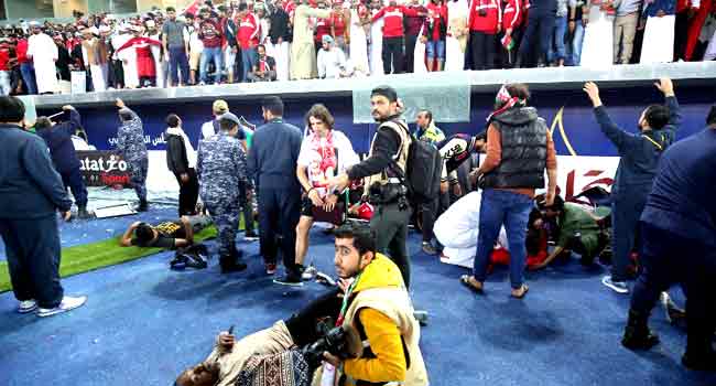 11 Injured As Stadium Barrier Collapses At Gulf Cup Final