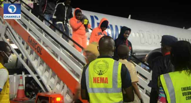 Suspected Traffickers Arrested As 164 Nigerians Return From Libya