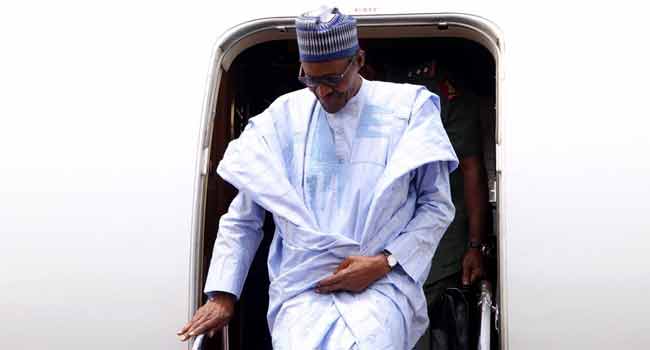BREAKING: President Buhari Arrives Yobe State