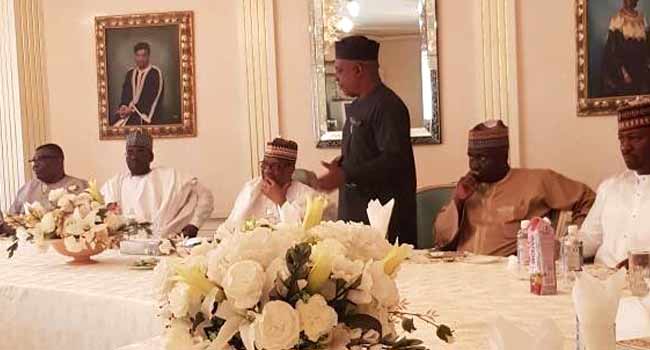 PDP Leaders’ Visit To Babangida In Pictures