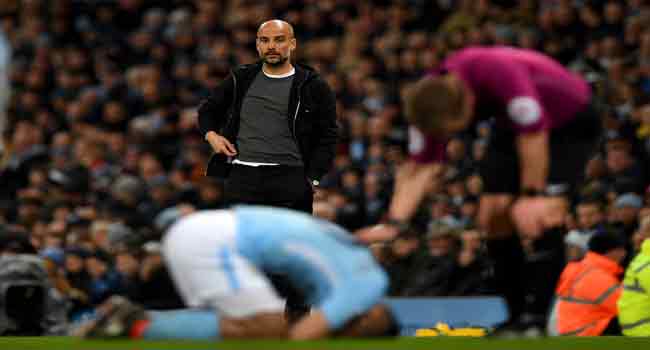 Guardiola Unsure How Long Aguero Will Be Out