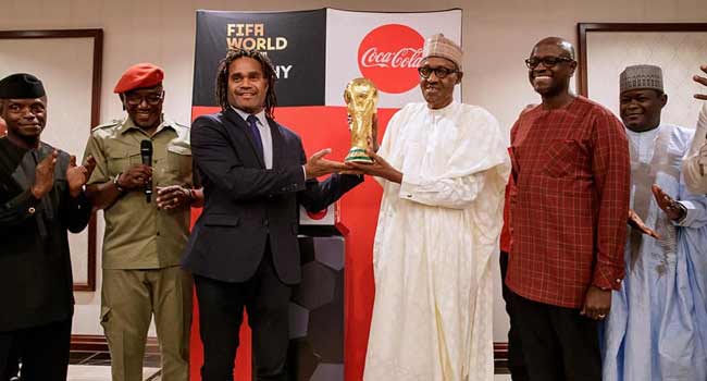 Buhari Assures Super Eagles Of 'Support' To Win World Cup