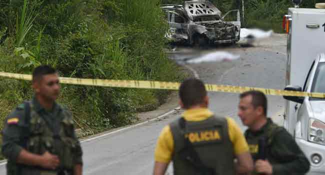 Two Police Officers Killed In Colombia Car Bombing