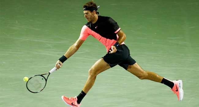 Del Potro Advances At Miami With Gritty Win Over Raonic