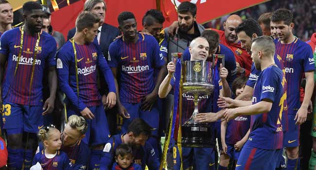 Brilliant Barcelona Batter Sevilla To Win Copa Del Rey