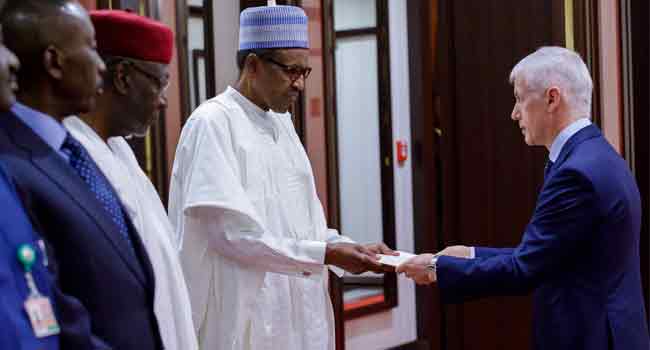 Buhari Receives Letters Of Credence From Italy, Spain Ambassadors
