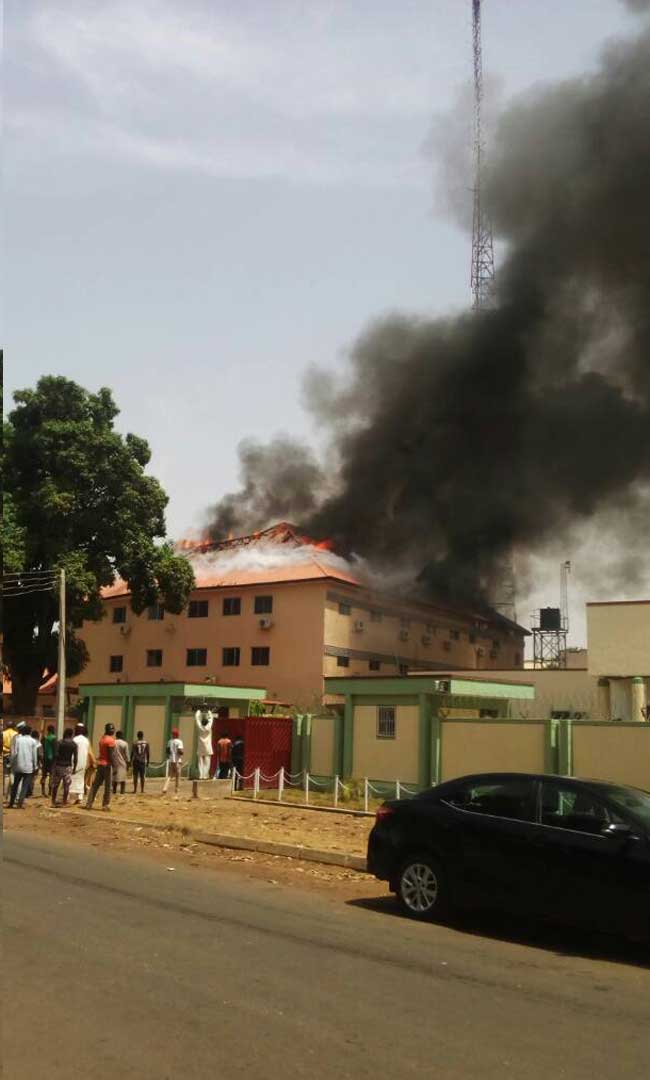 Fire Guts Kaduna Independent Electoral Commission Headquarters