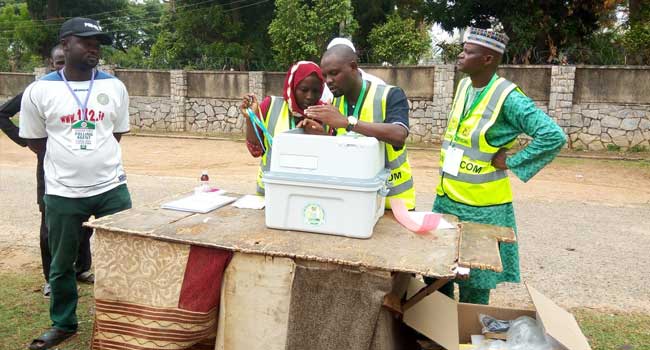 PHOTOS: Kaduna Residents Elect LG Leaders Using Electronic Voting Machines