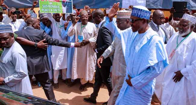 Buhari Arrives APC  Ward Congress