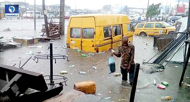 flood in Lagos 3 Flood Hits Lagos, After Early Morning Downpour • Channels Television