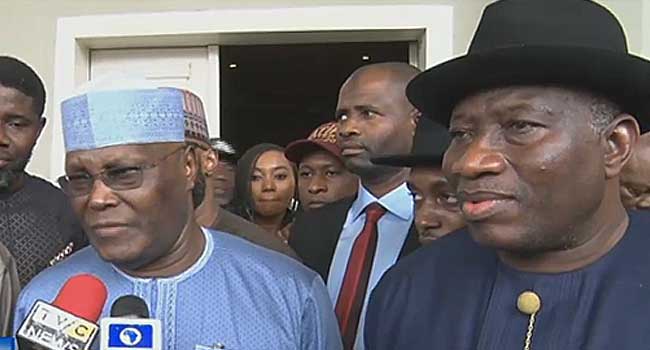 Atiku Abubakar Visits Ex-President Jonathan, Criticises APC’s Performance               