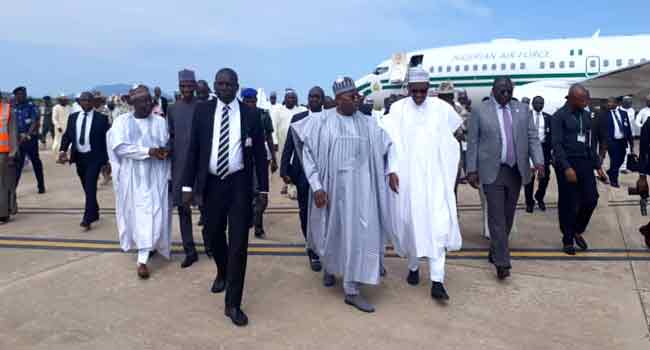 PHOTOS: Buhari Pays Condolence Visit To Bauchi State