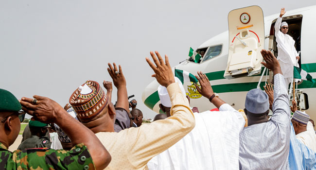 Buhari Travels To Mauritania President Buhari Travels To Mauritania For AU Summit • Channels Television