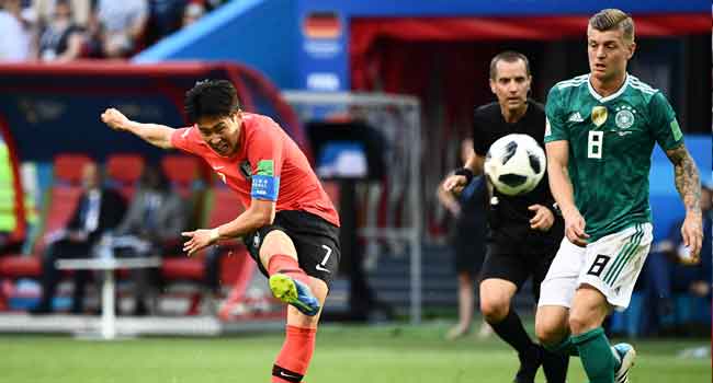 Germany South Korea 2 Defending Champions Germany Crash Out Of World Cup • Channels Television