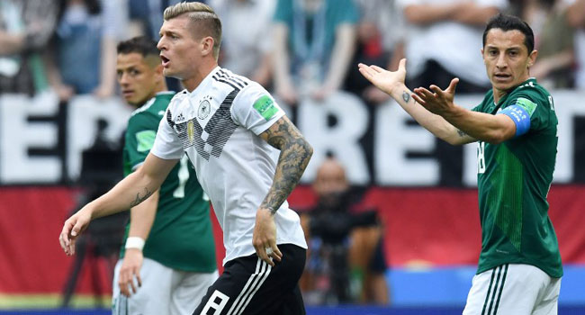 World Cup Live: Germany 0- 1 Mexico (Full Time)