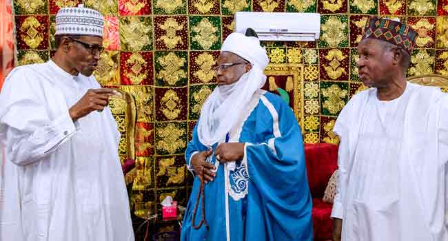 PHOTOS: Supporters Storm Streets As Buhari Visits Katsina