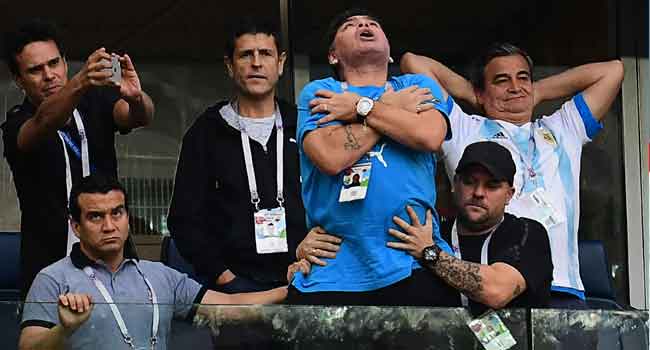 Maradona World Cup 'I Am Fine', Maradona Says After World Cup Health Scare • Channels Television