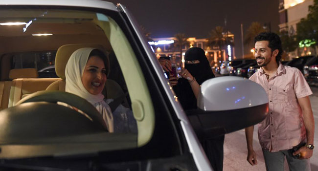Saudi Arabia Female Driver 5 Celebrations, Tears As Saudi Arabia Overturns Ban On Women Driving • Channels Television