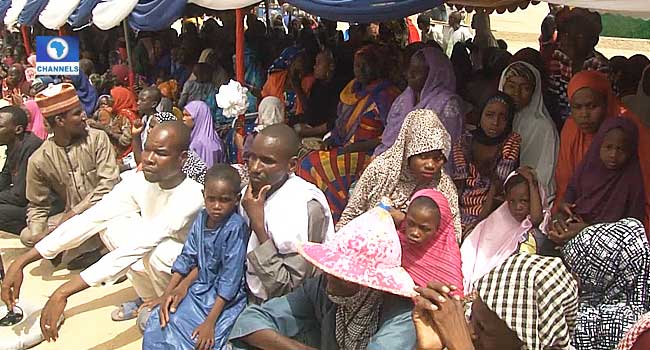 idps resettled Borno Govt, Dangote Build Houses For 200 Widows • Channels Television